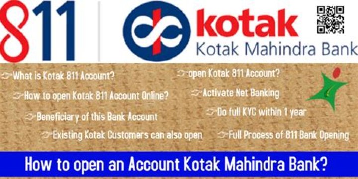 Can a minor open account in Kotak 811?