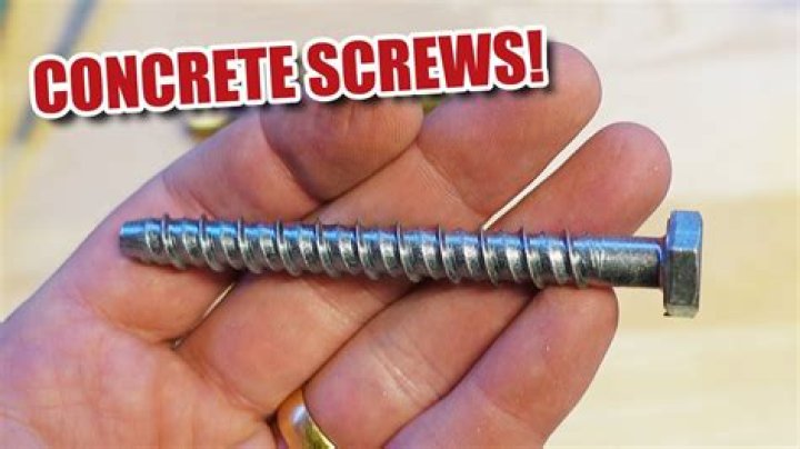 Can I use stainless steel screws in concrete?