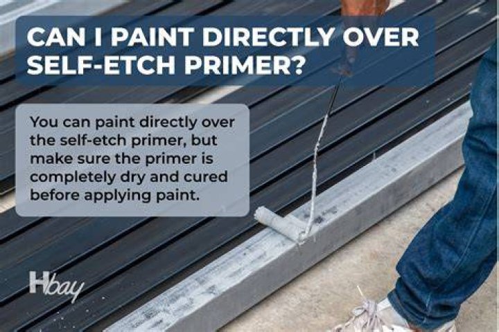 Can you paint directly over etch primer?