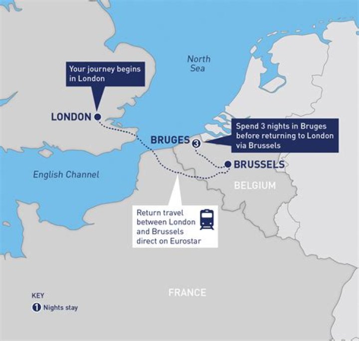 Does the Eurostar go straight to Bruges?