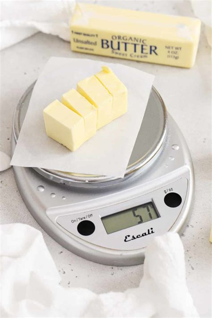 How can I measure 80g of butter without scales?