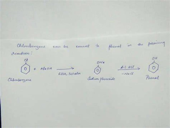 How can we convert chlorobenzene to phenol?