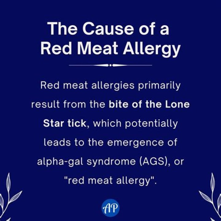 How common is red meat allergy from lone star tick?