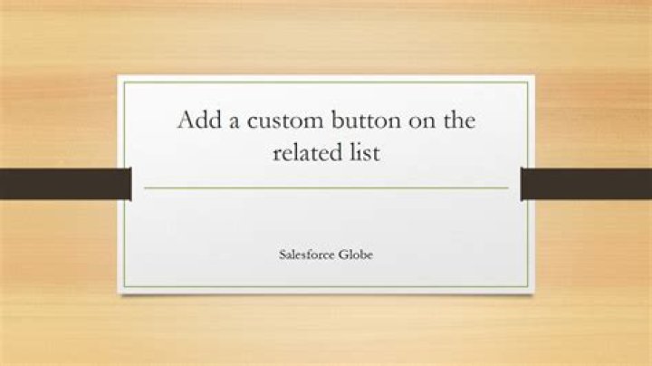 How do I add a button to a related list?
