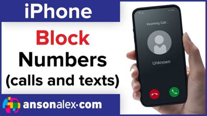 How do I block a number from calling and texting my iPhone?