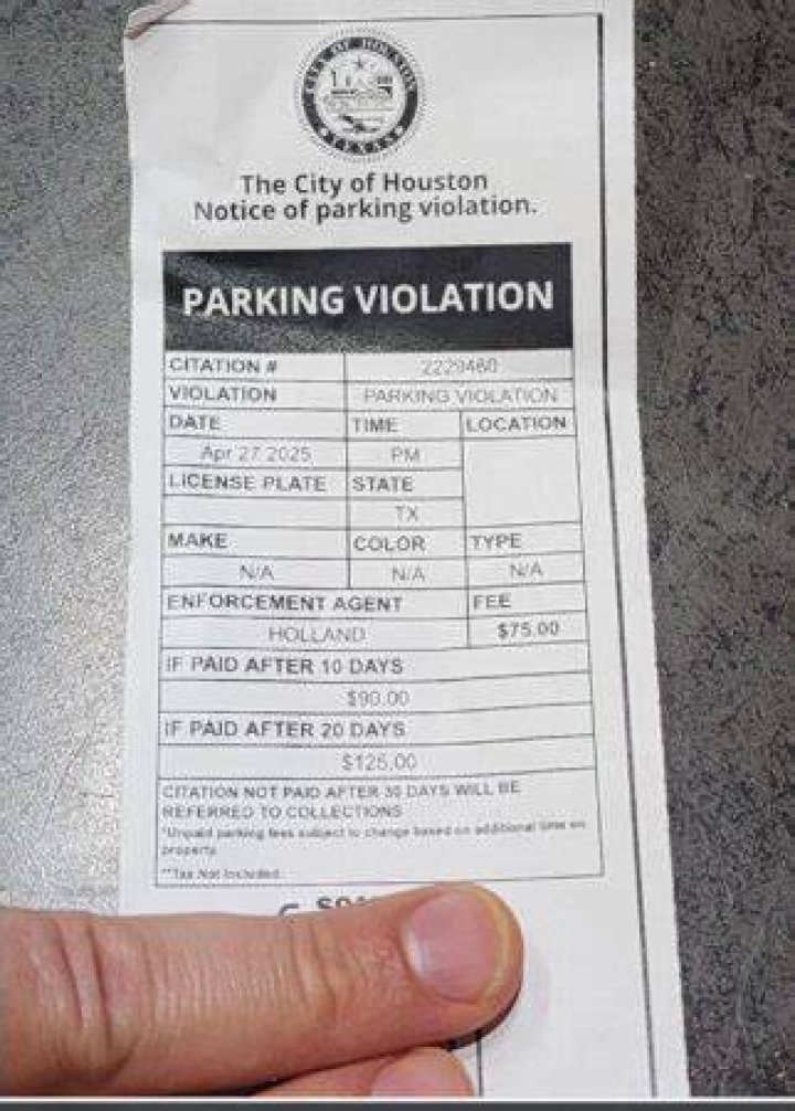 How do I contest a parking ticket in Houston?