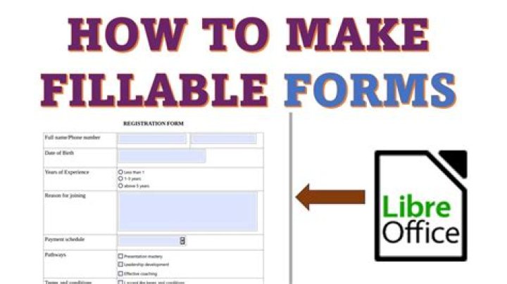 How do I create a fillable form in LibreOffice?