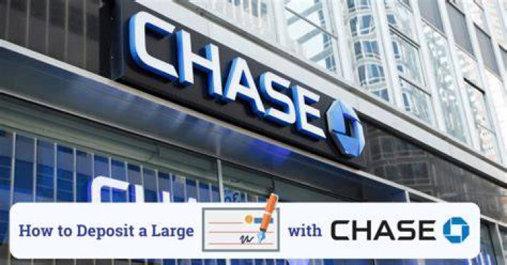 How do I deposit a large check chase?