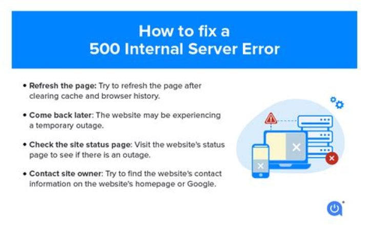How do I fix a 500 Internal server Error?