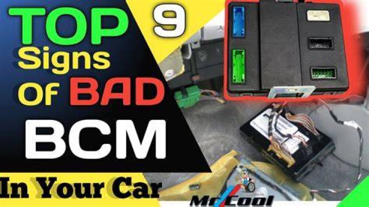 How do I know if my BCM is bad?