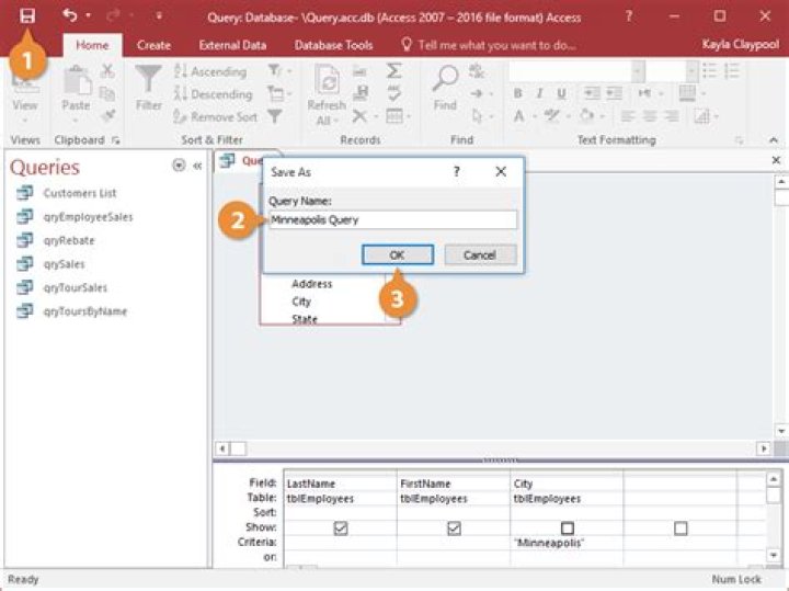 How do I make an Access query run automatically?