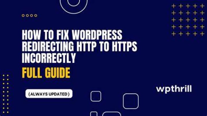 How do I redirect http to HTTPS in WordPress?