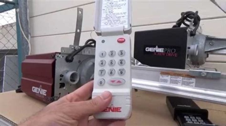How do I reprogram an old Genie garage door opener?