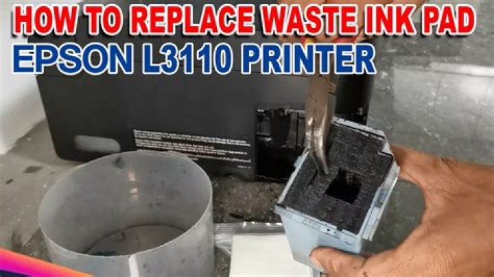 How do I reset my Epson waste pen pad?