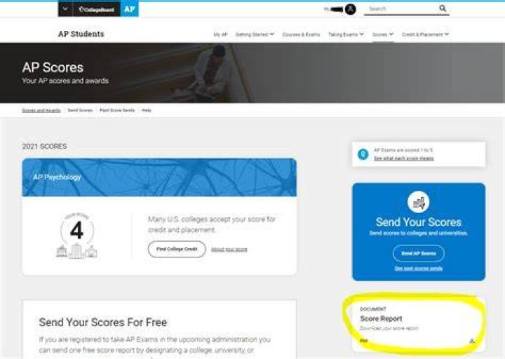 How do I send my AP scores to UCS?