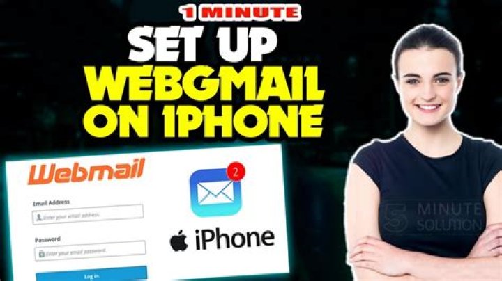 How do I set up webmail on my iPhone?
