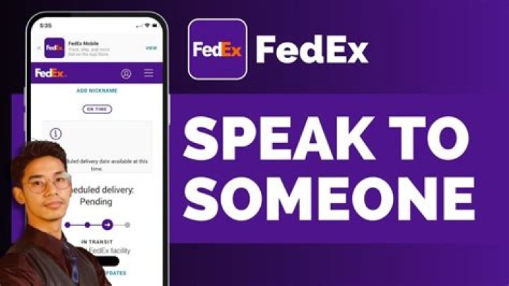 How do I speak to a live person at FedEx?
