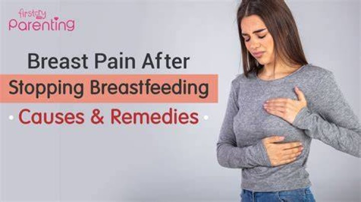 How do I stop my breasts from hurting when I stop breastfeeding?