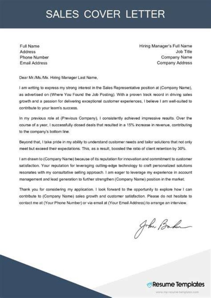 How do I write a cover letter for a sales job?