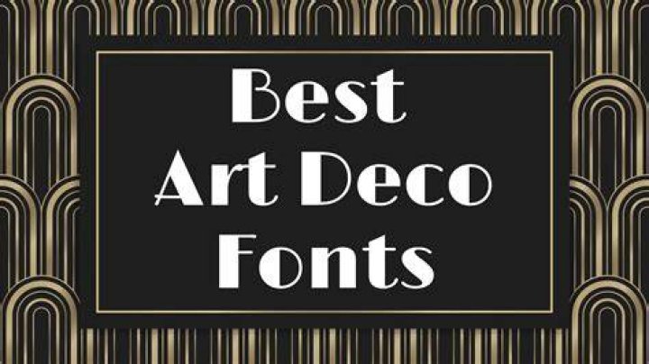 How do you describe Art Deco font?
