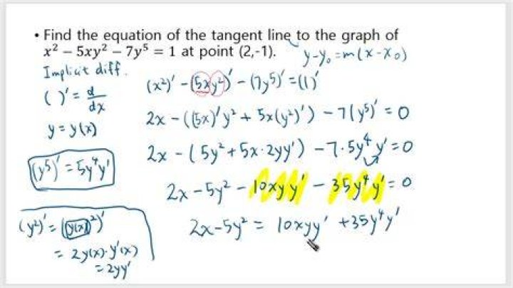 How do you find the tangent line using implicit differentiation?