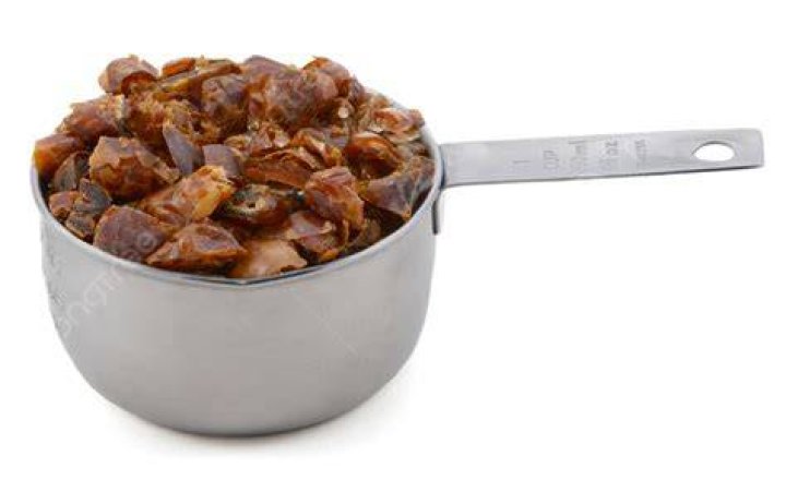How do you measure chopped dates?