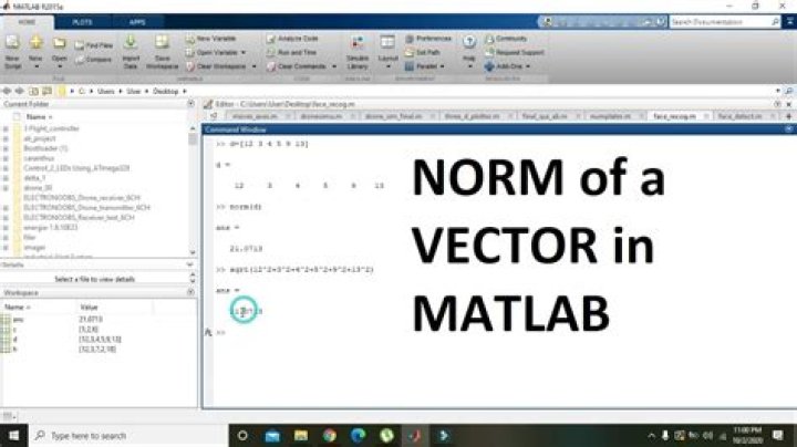 How do you normalize a vector in Matlab?