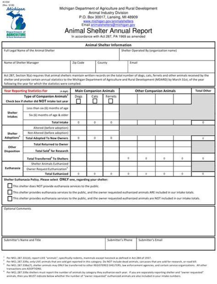 How do you report an animal?