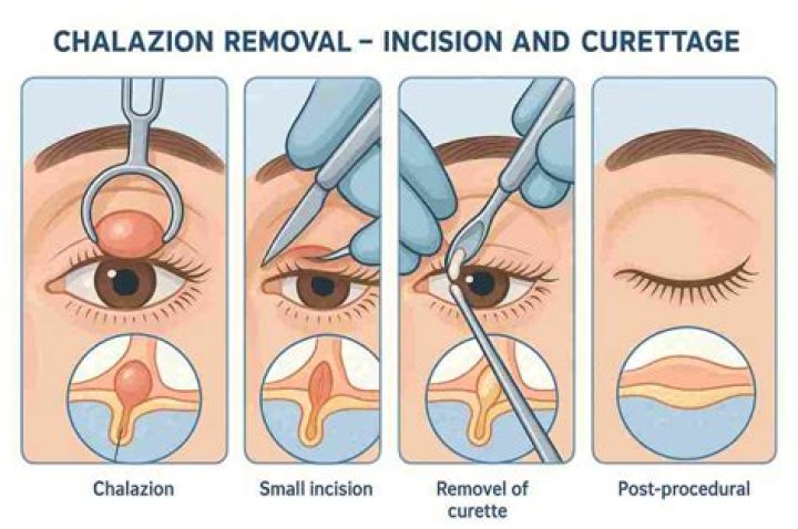 How do you treat a chalazion infection?