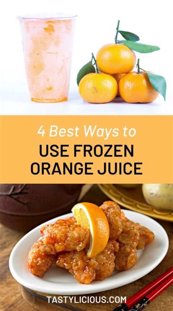 How do you use frozen orange juice?