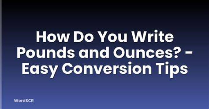 How do you write 5 ounces in pounds?