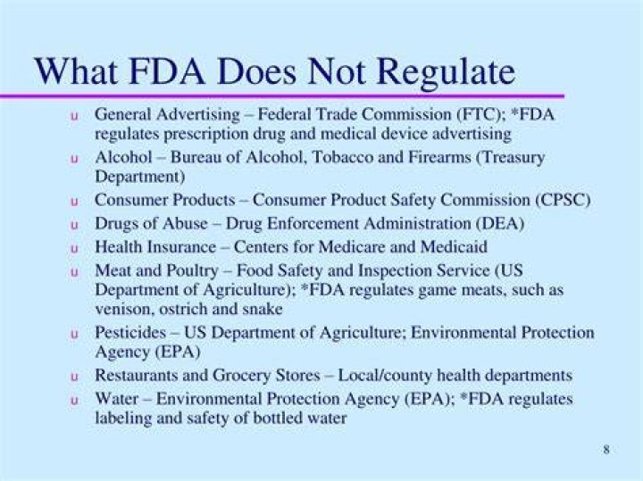 How does the FDA regulate manufacturers?