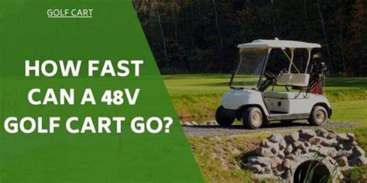 How fast can a 48V golf cart go?