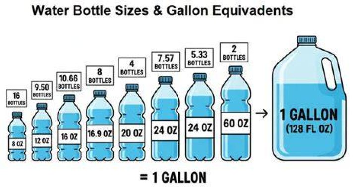 How many 20oz bottles make a gallon?