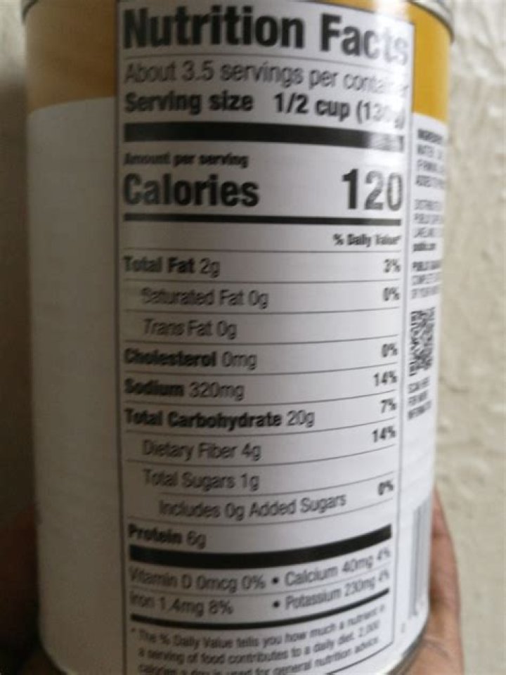 How many calories are in canned chickpeas?