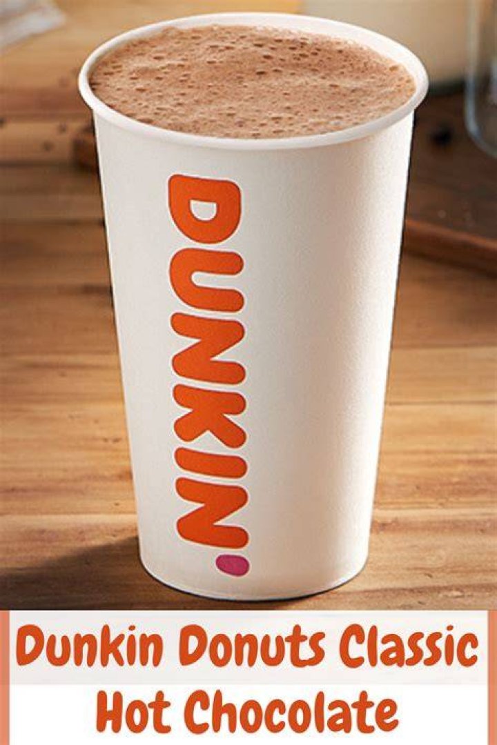 How many carbs are in a Dunkin Donuts hot chocolate?