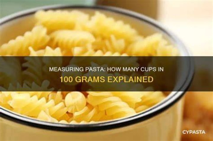 How many cups is 150g of pasta?