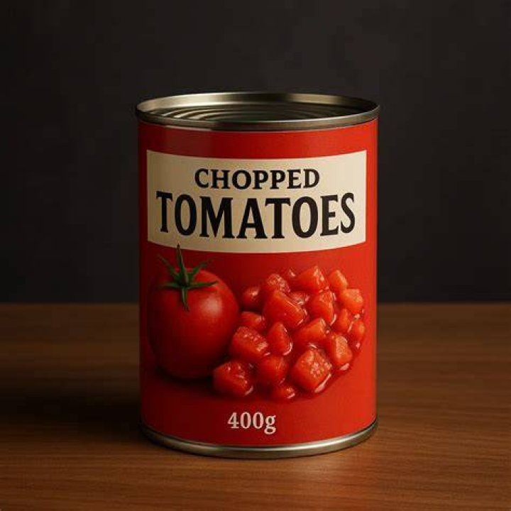 How many cups is 400g of chopped tomatoes?