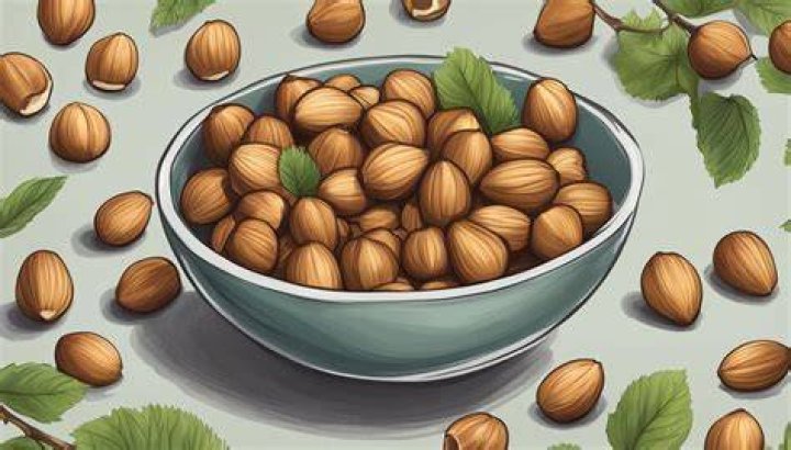 How many cups is a half pound of hazelnuts?