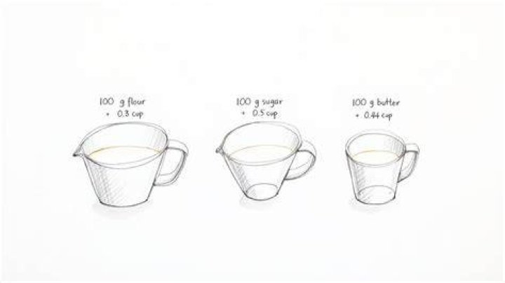 How many cups is equal to 100 grams of sugar?