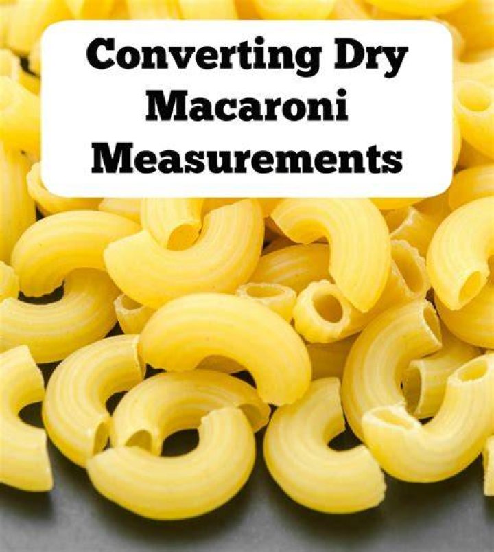How many dry grams are in 1 cup of macaroni?
