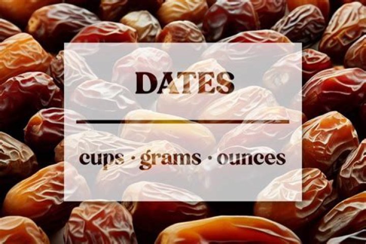 How many grams is 2 cups of dates?