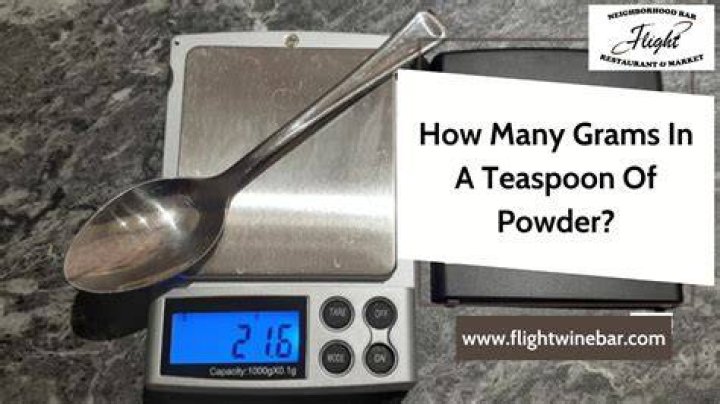 How many grams is a teaspoon of yeast?