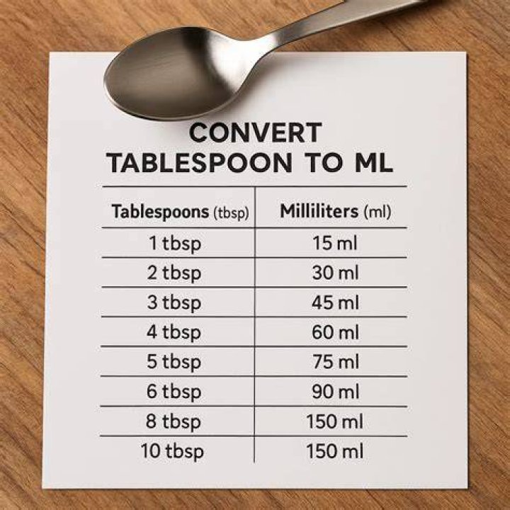 How many milliliters are in a tablespoon of liquid?