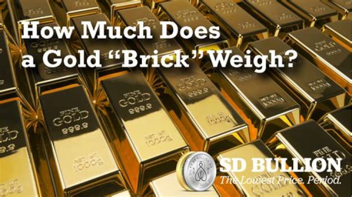 How many ounces of gold are in a brick?