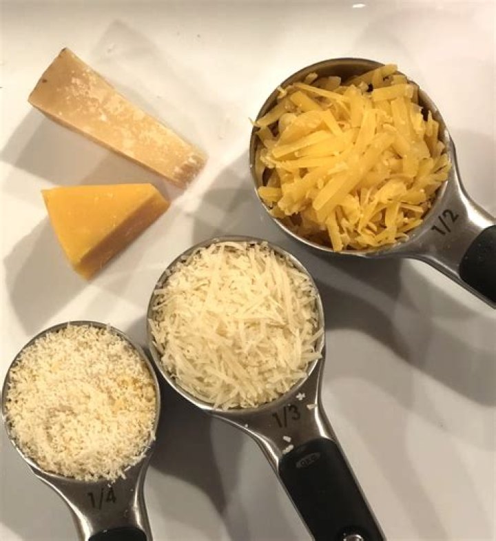 How many Oz is a cup of shredded parmesan?