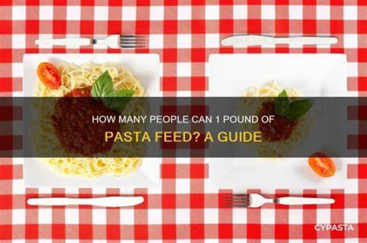 How many people will 1 pound of rigatoni feed?