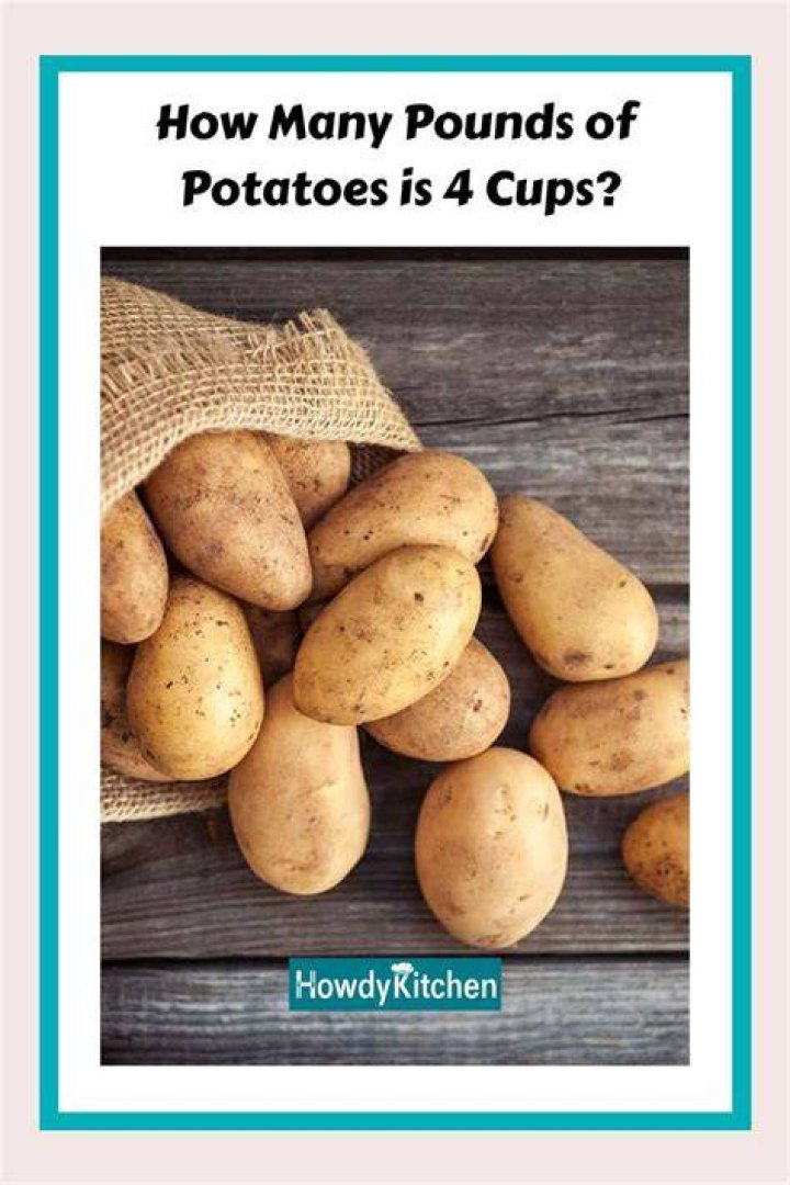 How many potatoes is 4 cups of potatoes?