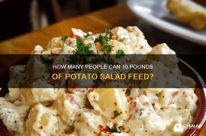 How many pounds of potato salad to feed one person?