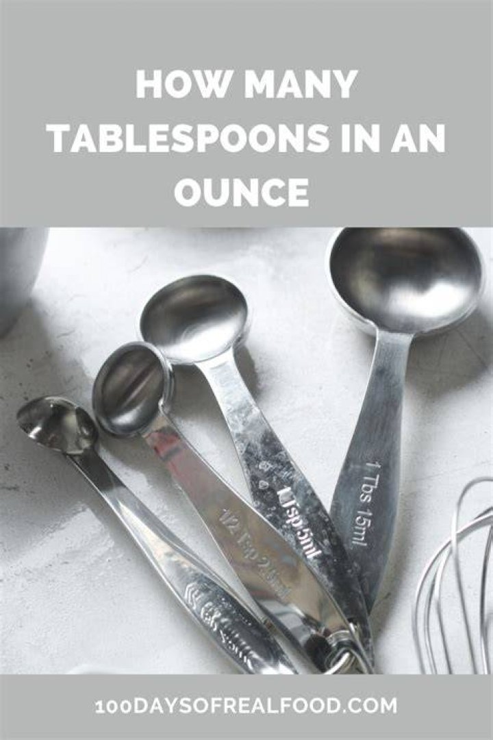 How many tablespoons are equal to an ounce?